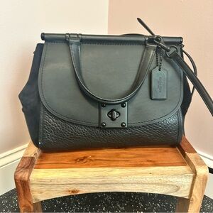 Coach Black Leather Satchel